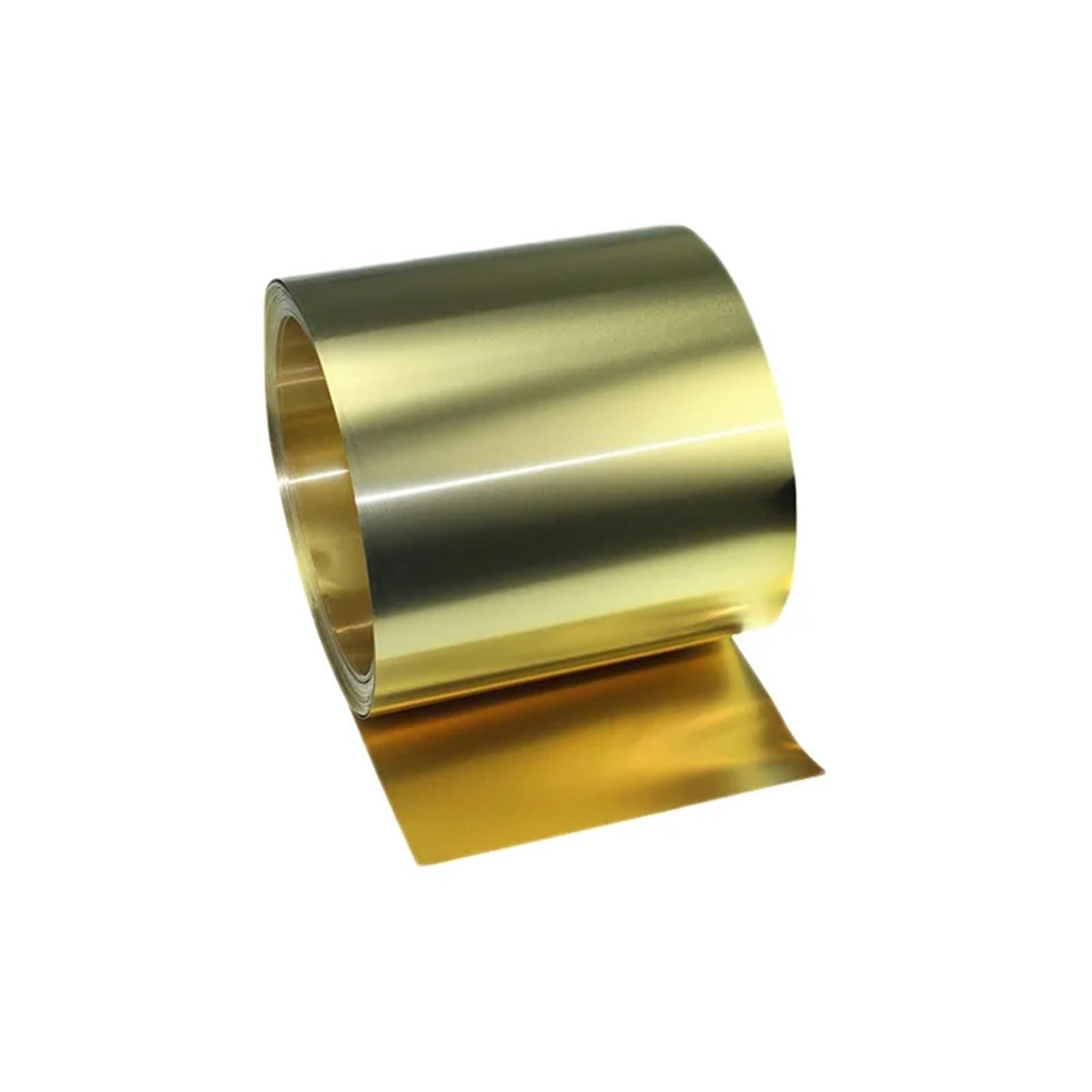 lamiera di ottone in rotolo 1 metro/rotolo di sottile striscia lamiera ottone con pellicola dorata, spessore 0,1/0,2/0,3/0,5 mm*larghezza 20/30/50 mm(0.3mm thick,LENGTH 1METER_100MM)