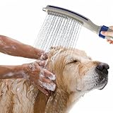 Whaluna Dog Shower Sprayer with 8ft Hose – High Pressure Dog Shower Attachment for Bathing & Grooming – Pet Shower Hose Sprayer with Indoor/Outdoor Adapters