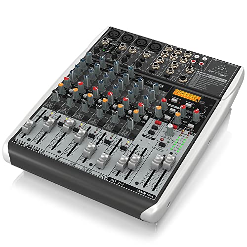 Behringer XENYX QX1204USB Premium 12-Input 2/2-Bus Mixer with XENYX Mic Preamps and Compressors, Klark Teknik Multi-FX Processor, Wireless Option and USB/Audio Interface, Compatible with PC and Mac - Image 3