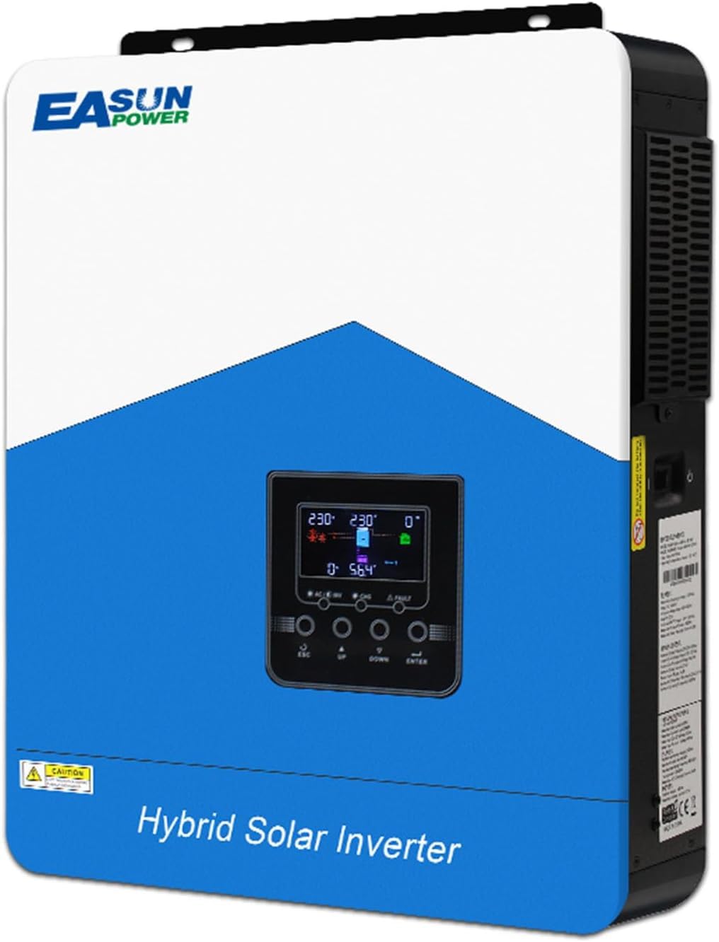 4200W Hybrid Wechselrichter, All-in-One Solar Wechselrichter mit PV 60-500VDC Off Grid reinem Sinus, 24V DC auf 230V AC, mit WLAN-Modul, solar Inverter mit 120A MPPT, für Blei- und Lithium-Batterien