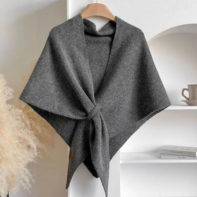 2025 New Pashmina Wraps for Women, Gettoreach Women's Solid Color Scarf Casual Soft Comfortable Shawl for Daily Wear 6