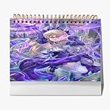 VTUBER ホロライブ 新衣装-フィッシュル 卓上カレンダー 2025 カレンダー 装飾 便利 周年 プレゼント フリップテーブルカレンダー 実用性 文房具 おしゃれ 新年