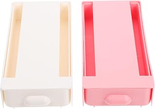 Alipis 2pcs under Desk Organizer Storage Boxes Adhesive Hidden Drawer Small Multi-function Sundries Organizer for Office and Home Desk Accessories