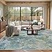 BEIMO Area Rugs 8x10 Machine Washable Area Rug for Bedroom Living Room Dining Room, Large Modern Abstract Soft Rugs, Indoor Low Pile Carpet with Non Slip Rubber Backing, Abstract Blue Green