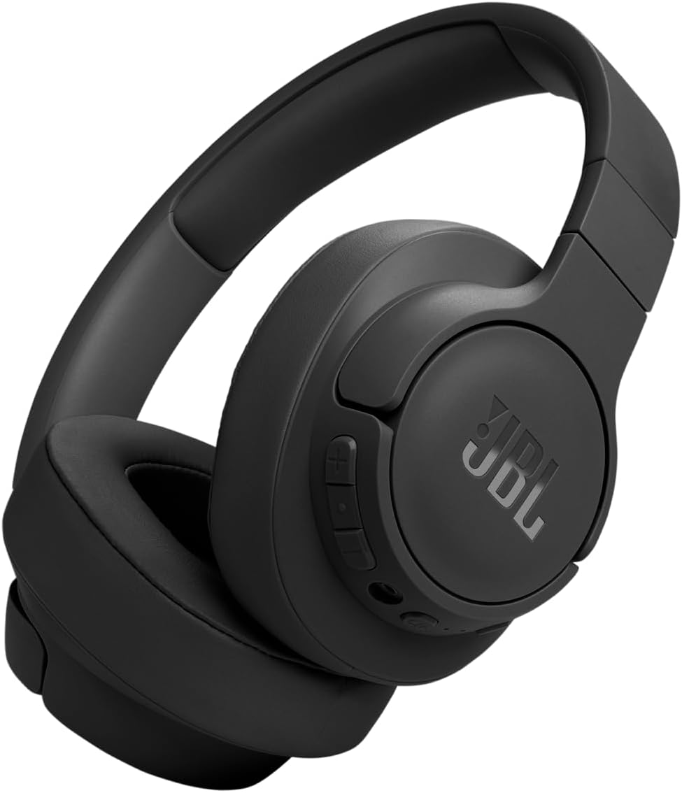 Tune 770NC Adaptive Noise Cancelling Wireless Over-Ear Headphones, Pure Bass Sound, Smart Ambient, Bluetooth 5.3, Le Audio, VoiceAware, 70H Battery, Multi-Point Connect - Black, JBLT770NCBLK