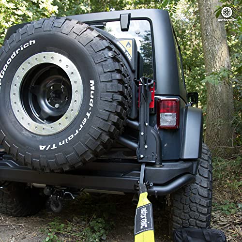 Motormic Unique D Ring Shackles 2 Pack Black - 3/4" Clevis With 7/8" Pin Safety Max 57,000 Lbs Break Point - 2 Black Isolators, 8 Washers - Heavy Duty Use Tow Strap, Winch, Off Road, Towing #TOP6