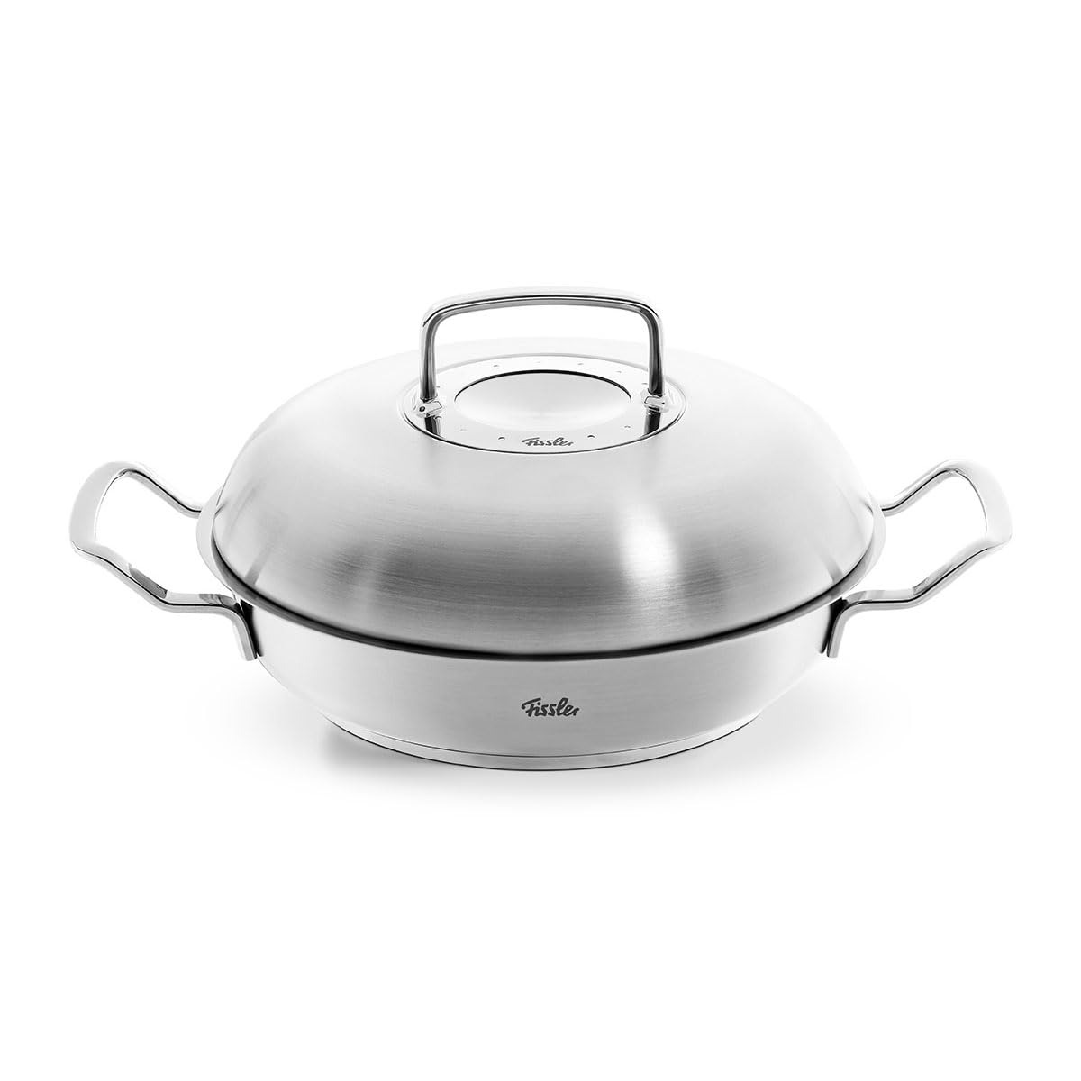 Fissler Original Profi Collection 084-388-24-0000 Stainless Steel Serving Pan Round 2 L Diameter 24 Cm With High-Layer Lid Novogrill Frying Surface Inner Scale Induction Silver product thumbnail 2