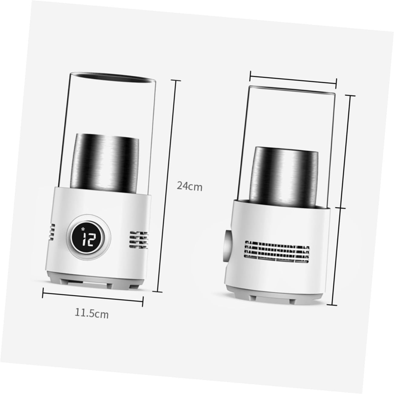 TOPBATHY Tasse de Réfrigération Intelligente Refroidissement et Chauffage Rapide en Abs pour Maison et Bureau