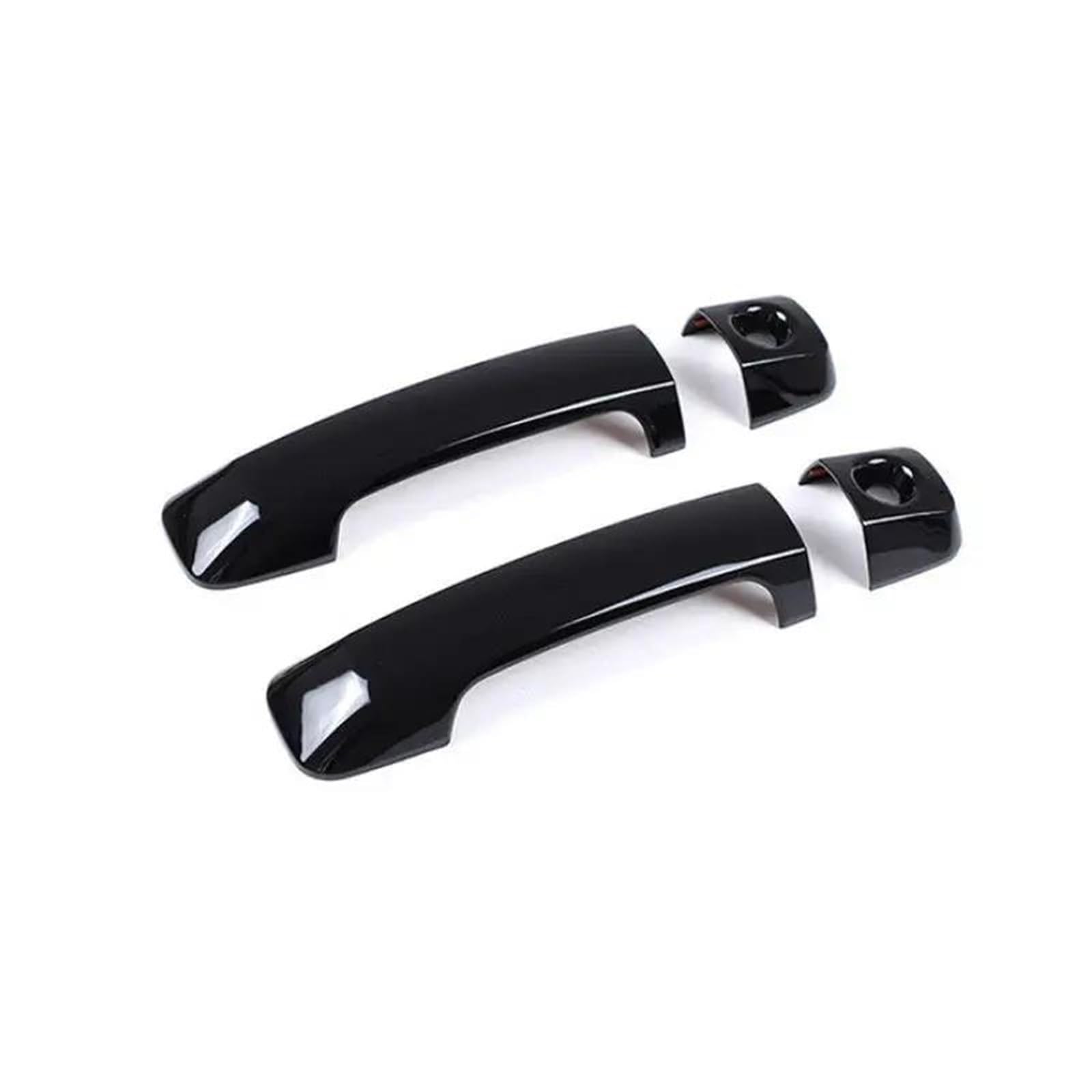 YSDSLS Car Accessories Exterior Door Pull Handle Cover Outer Trim for Toyota FJ for Cruiser 2007-2021(Bright Black)