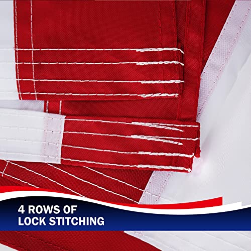 Homissor American Flag 2x3 for Outside USA US Flags 24x36 Inch Heavy Duty Outdoor Embroidered Stars Sewn Stripes Indoor With Brass Grommets by Homissor - Used condition - Image 5