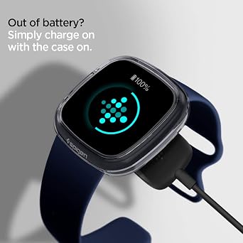 Amazon.com: Spigen Ultra Hybrid - Funda para Fitbit Versa 3, compatible con  funda Fitbit Sense, cristal espacial : Celulares y Accesorios