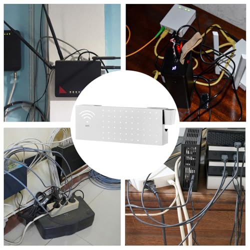 Caja ocultador de router wifi para proteger enchufes de caídas y tirones 5