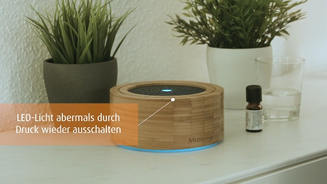 Medisana AD 625 Aroma Diffuser, Duftl Diffusor fr therische le,  Duftlampe mit Wellness-Licht in 6 Farben, Luftbefeuchter fr Wohnzimmer,  Schlafzimmer, Bro, Raumbefeuchter 100 ml : Amazon.de: Drogerie &  Krperpflege