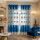 rideaux bleu canard gifi Utilisation et style adaptés à la pièce : conçu pour améliorer les chambres, les bureaux, les salles à manger, les villas et les espaces commerciaux avec un look chic et sophistiqué qui complète les intérieurs organisés.