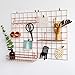 FRIADE Wall Grid Panel for Photo Display,Wall Storage Organizer,5 Metal Clips & 3 S Hooks & 4 Nails & 4 Plastic Hanging Buckles and 4 Screws Offered,Size 17.5