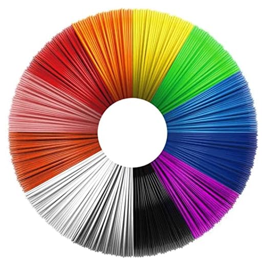 Filamento de 3D Pluma PLA, Uzone 12 Colores 1.75 mm 10 Pies por Color Total de 120 Pies Alta Calidad Pluma de Impresión 3D Filamento 3D Pluma Filamento para Más Inteligente Pluma 3D