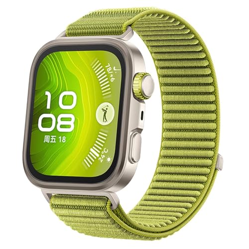 Yienning Smart Watch Nylon Bands Compatible with Huawei Watch Fit 4/4 Pro Smartwatch Replacement Sport Watch Strap Men Women Wristband for Huawei Watch Fit 3 Band