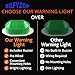 Rilfyzop Industrial Round Beeper Warning Light D-5061-J Green AC 110V-120V 75dB Flashing Ellipse