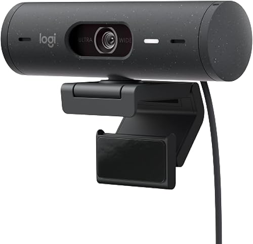 Logitech Brio 500 Cámara web 4 MP 1920 x 1080 Pixeles USB-C Grafito, W128163427 (1080 Pixeles USB-C Graphite)