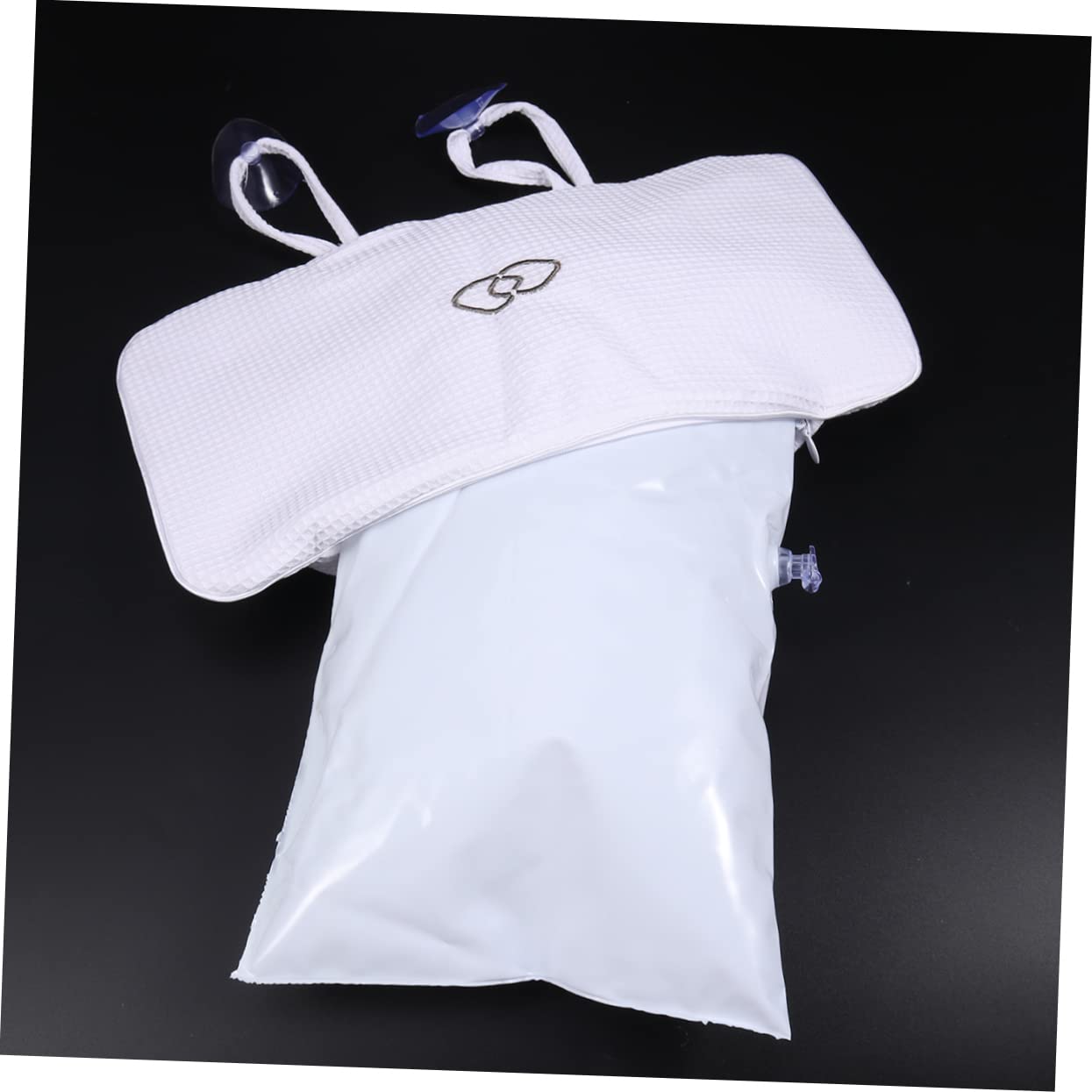 Ipetboom 4piezas Almohadas De Baño Antideslizantes De PVC Ventosas De Cojín Ergonómico para Cuello y Cabeza Cómodo para SPA y Baño Color