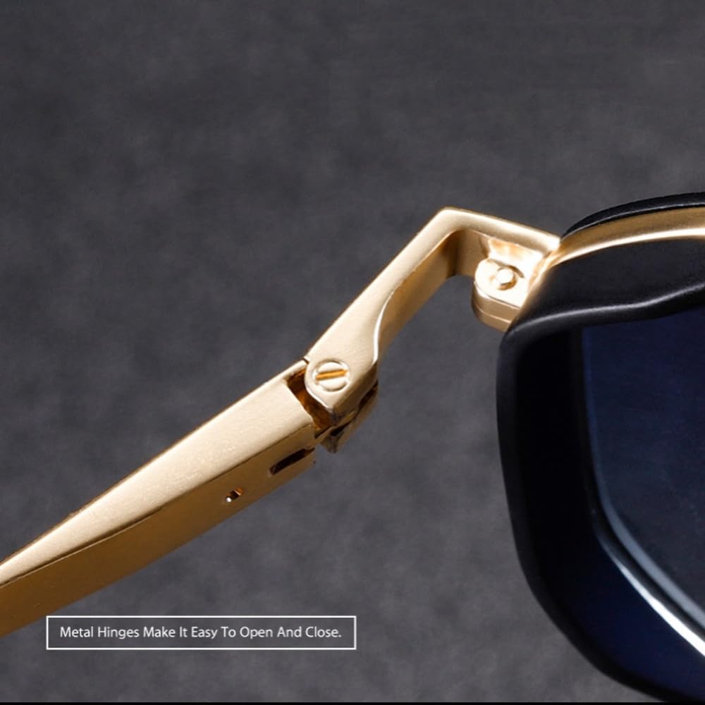 Gafas polarizadas UV400 con montura metálica, gafas de pesca para exteriores, color E