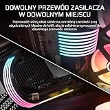 CORSAIR iCUE ARGB Paski Kablowe Do Zasilacza – 2 Paski LED 200 mm – 100 Diod LED RGB Na Pasek – Pasują Do Każdego Babla Zasilacza – Sterowanie ARGB 5 V Na Płycie Głównej – Czarny