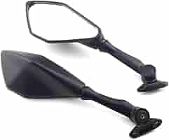 まあさ Amazon.com: SCMYK Motorcycle Rearview Mirrors Black