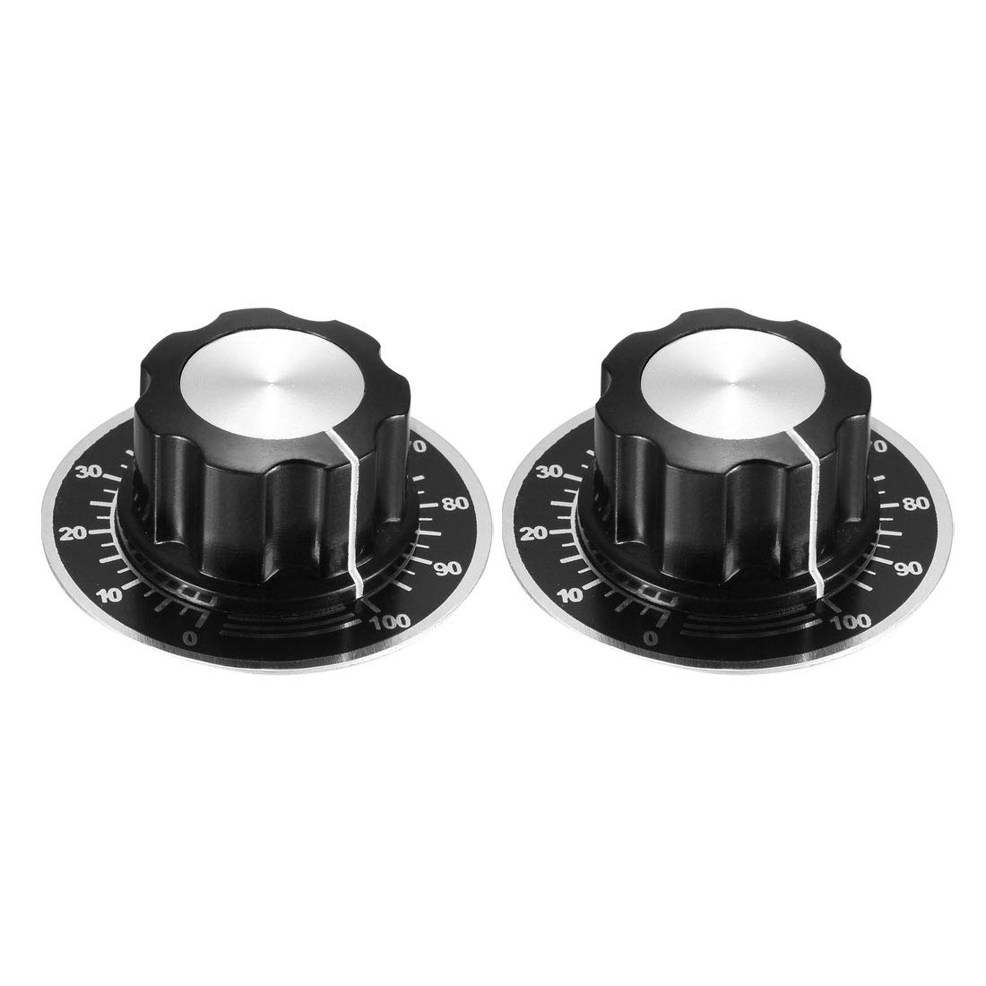 uxcell 2Pcs Speaker Control Knob Volume Control Cap with 2pcs Digital
