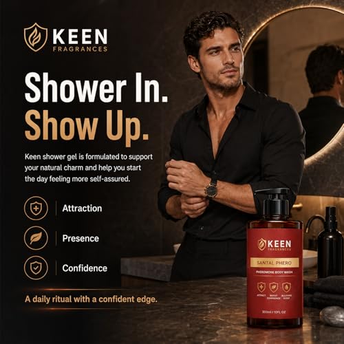 Body Wash, Santal Body Cleanser, Pheromone Bodywash for Men, Smooth Skin, Long-Lasting Freshness, All-Natural Non-Hormonal Ingredients, Attraction Confidence Alternate view