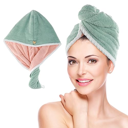Asciugamano Turbante Per Capelli In Microfibra – Super Assorbente, Anti-frizz, Per Tutti I Tipi Di Capelli, Bagno E Spiaggia