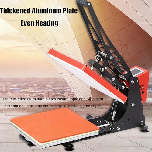 Prensa térmica 15x15 pulg 1800W para sublimación miniatura 5