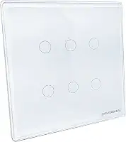 NovaDigital Interruptor Inteligente 4x4 Wi-Fi 6 botões Touch Screen Alexa Google Home Tuya Smart Life
