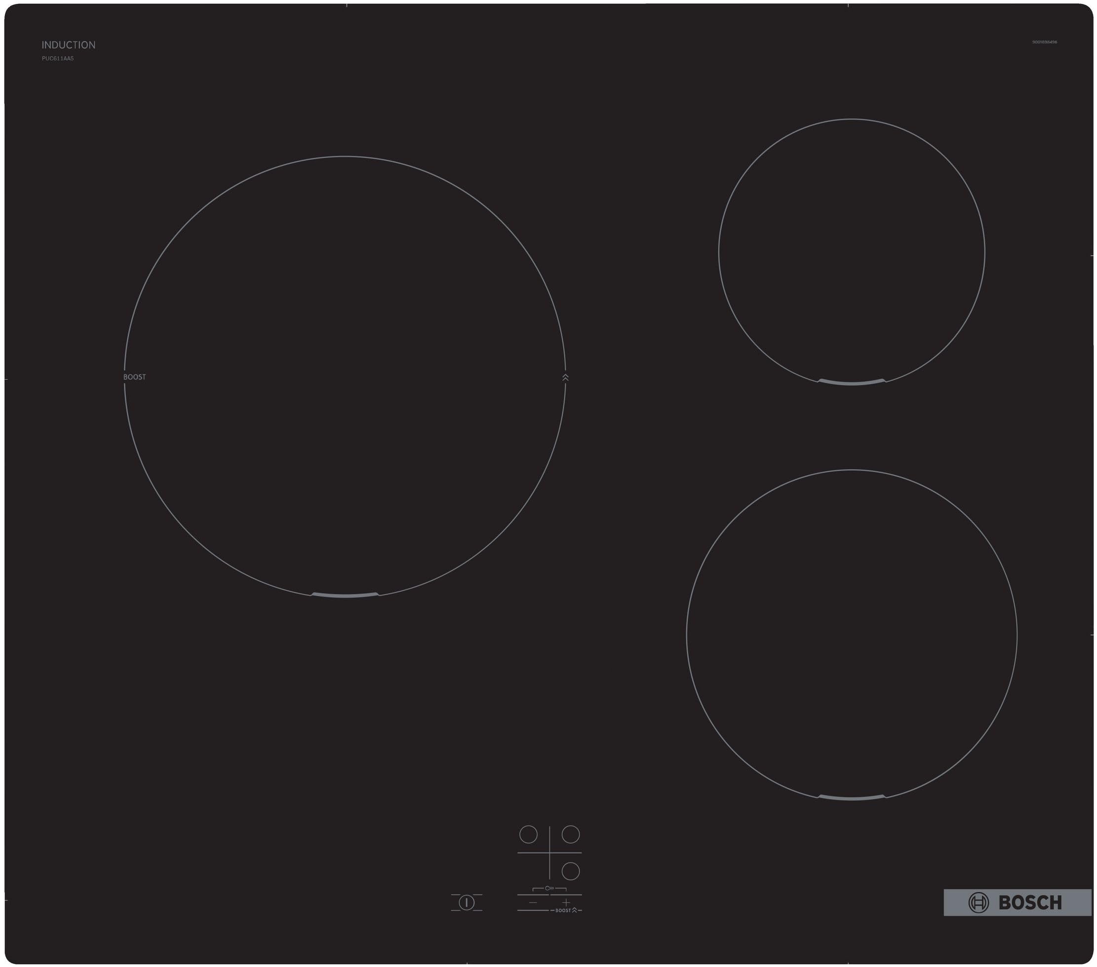 Bosch PUC611AA5E Série 2 - Plaque induction, PowerBoost