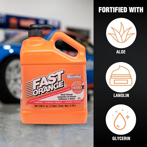 Image of Permatex 25218 Fast Orange Hand Cleaner with Pumice, 1 Gallon