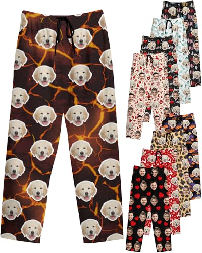 Custom Pajama Pants - Personalized Sleepwear & Lounge Pants with Text/Photo Printing - Family Matching