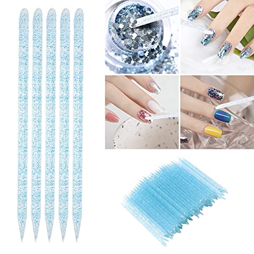 100pcs Cuidados Com As Unhas Empurrador de Cutículas Remoção de Pele Morta Manicure Pedicure Bastões