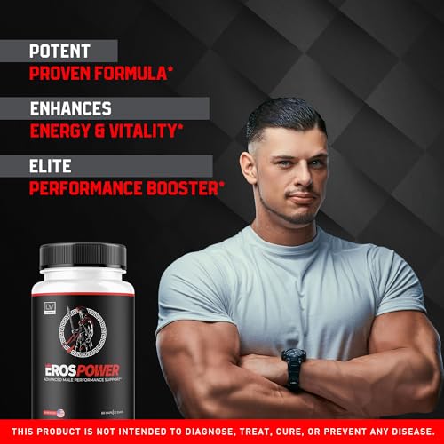 Image of Eros Power Supplement - Eros Power Supplement, ErosPower Advanced Formula, Eros Power Capsules for Men, Eros Power Pills, 60 Capsules for 1 Month