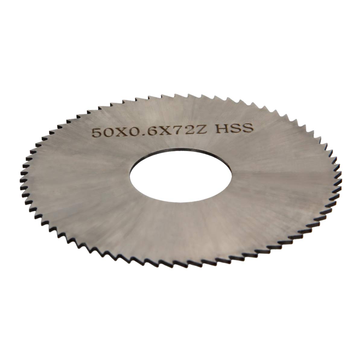 Auniwaig 50mm HSS Circular Saw Blade, 72T High Speed Steel Cutting Disc, 0.6mm Thick Circular Cutting Wheel with 16mm Arbor, for Rotary Tools, Wood Plastic Metal Cutting