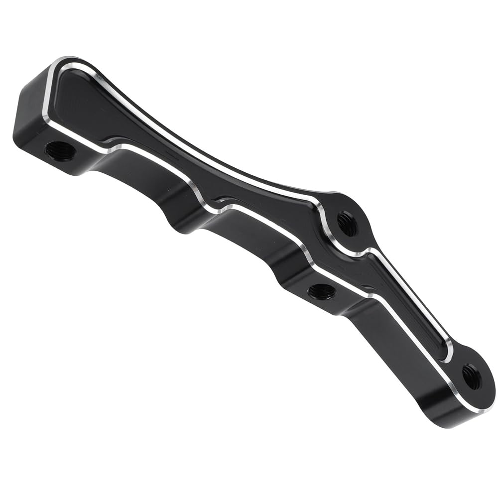 Support Radial D'étrier De Frein Avant En Aluminium Noir Chrome Noir Et Chrome Montage Avant ClipFit Pour La Plupart Des étriers Radiaux Pour Rotors H&arl-ey 11,5 Et 11,8