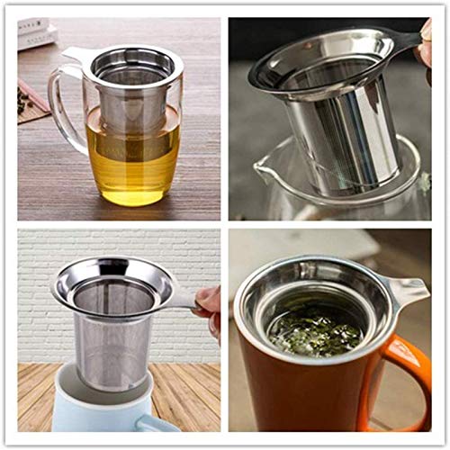 Roestvrijstalen Theezeef Tea Pot Filter Strainer Cup Theefilter Fijne Theezeefje Theefilter Zetgroep Roestvrijstalen… - Image 8