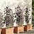 Thealyn 4 Pack 56 Inch Plant Trellis for Potted Plants, Metal Garden Trellis for Climbing Plants, Indoor Outdoor Decorative Vine Support for Pots, Wave Shape, Black