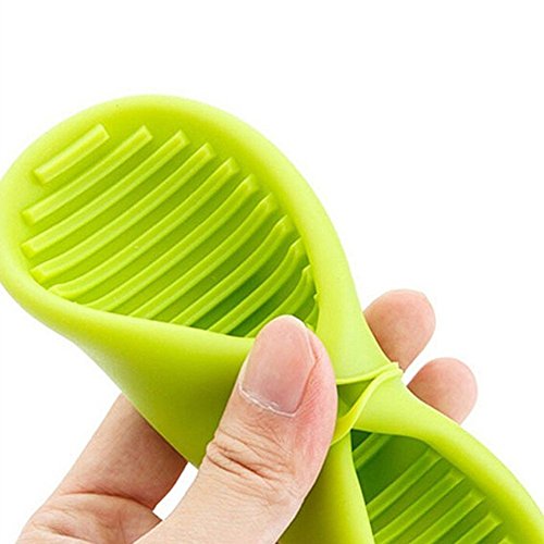 Image of Bagonias Silicone Oven Mitts and Holder for hot Utensils and Pot Holder, Heat Resistant Pinch Grip Mitten for Kitchen and Barbecue Mitts (1 Set - Random Color)
