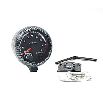 Amazon.co.jp: タコメーター 95mmレーシングタチョゲージカー0