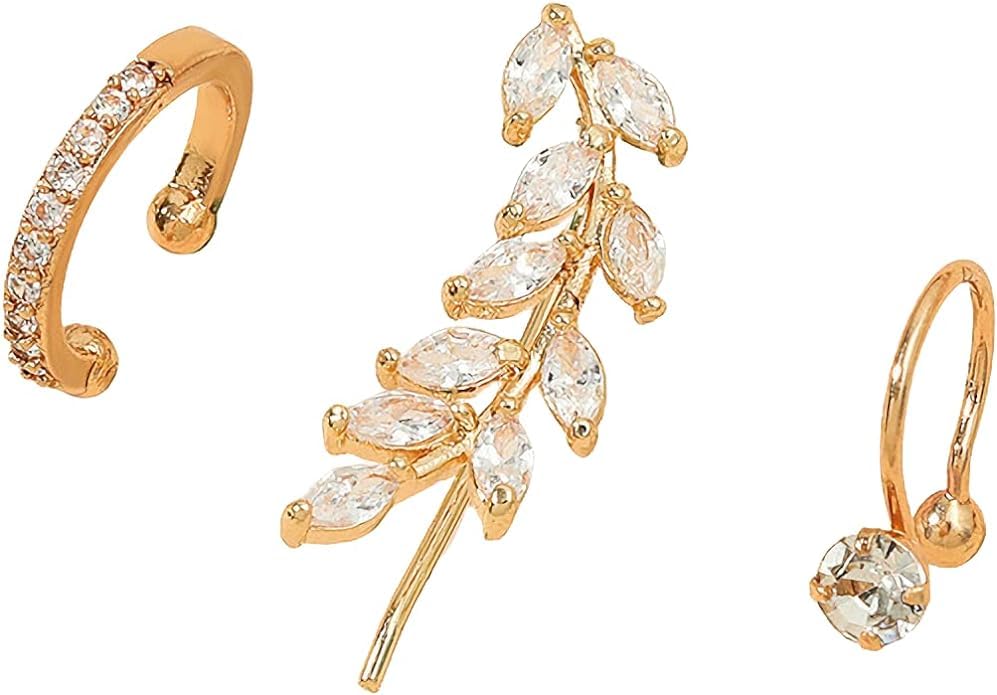 See full amazon price history chart for El Regalo 3 PCs Ear Cuff Earrings (Pierced & Non-Pierced) for Girls & Women- 1 Pierced Leaf Ear Cuff & 2 Non- Pierced Earrings Adjustable Sparkling Circle Ear Clip CZ Styles- Fake Earrings El Regalo 3 PCs Ear Cuff Earrings (Pierced & Non-Pierced) for Girls & Women- 1 Pierced Leaf Ear Cuff & 2 Non- Pierced Earrings Adjustable Sparkling Circle Ear Clip CZ Styles- Fake Earrings (B0CZRGVBGG) Amazon Price History, Amazon Price Tracker