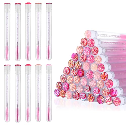 マスカラワンドチューブ200個セット まつげエクステ用ラッシュスプーリー100個 ダイヤモンド空マスカラブラシ 使い捨てカラフルアイブロウアプリケーターメイクアップツール