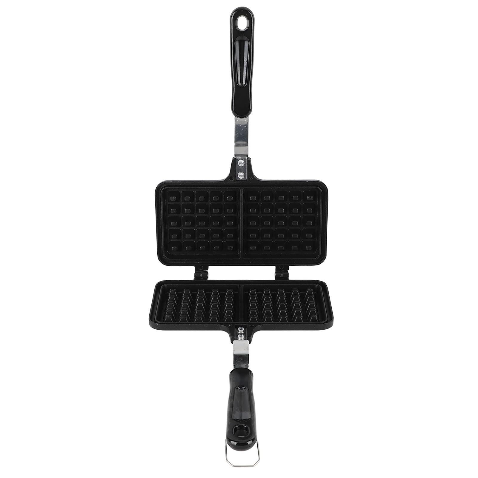 Poêle à gaufres en aluminium anti-adhésif de 28 cm avec chauffage uniforme double