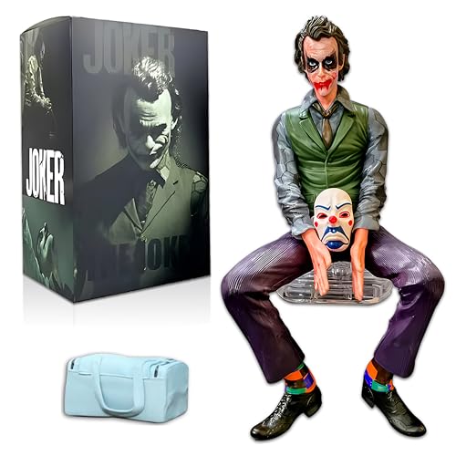 Image of OBEROI'S TRADERS Joker Car Dashboard Figurine | Bold Masked Superhero Villain Idol | Premium Resin Decorative Showpiece for Car, Home & Office | Anti-Slip Base | Cinematic Interior Styling Accessory