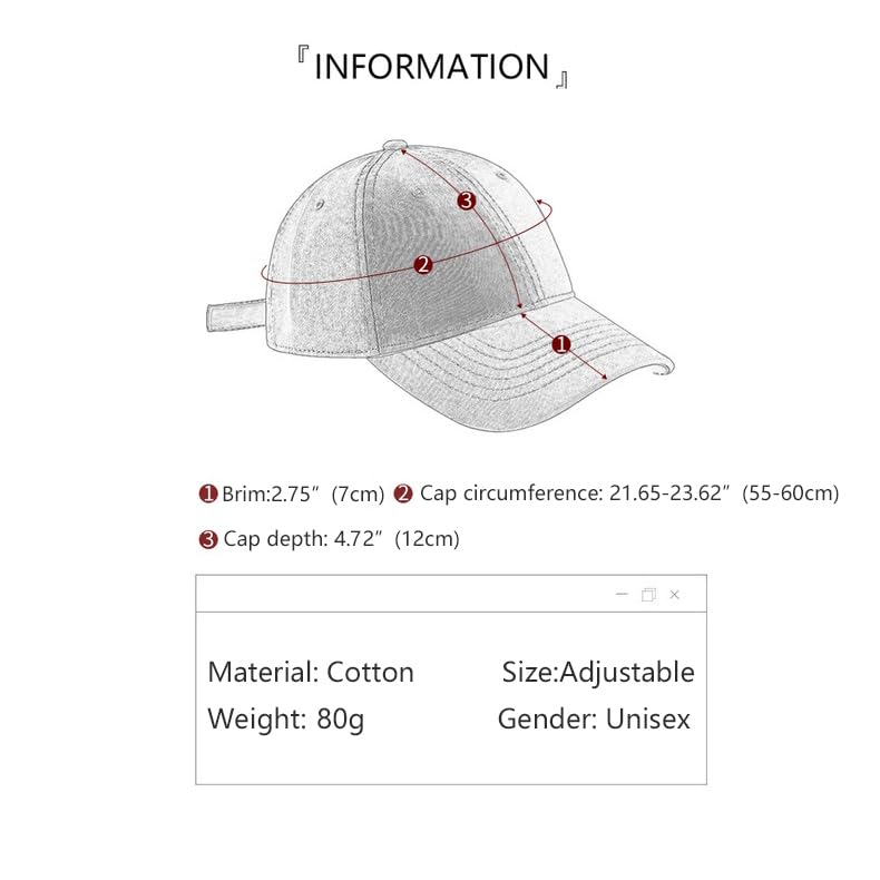 Image of New York Hat Washed Baseball Cap Unisex Sun Hat Adjustable Trucker Cap
