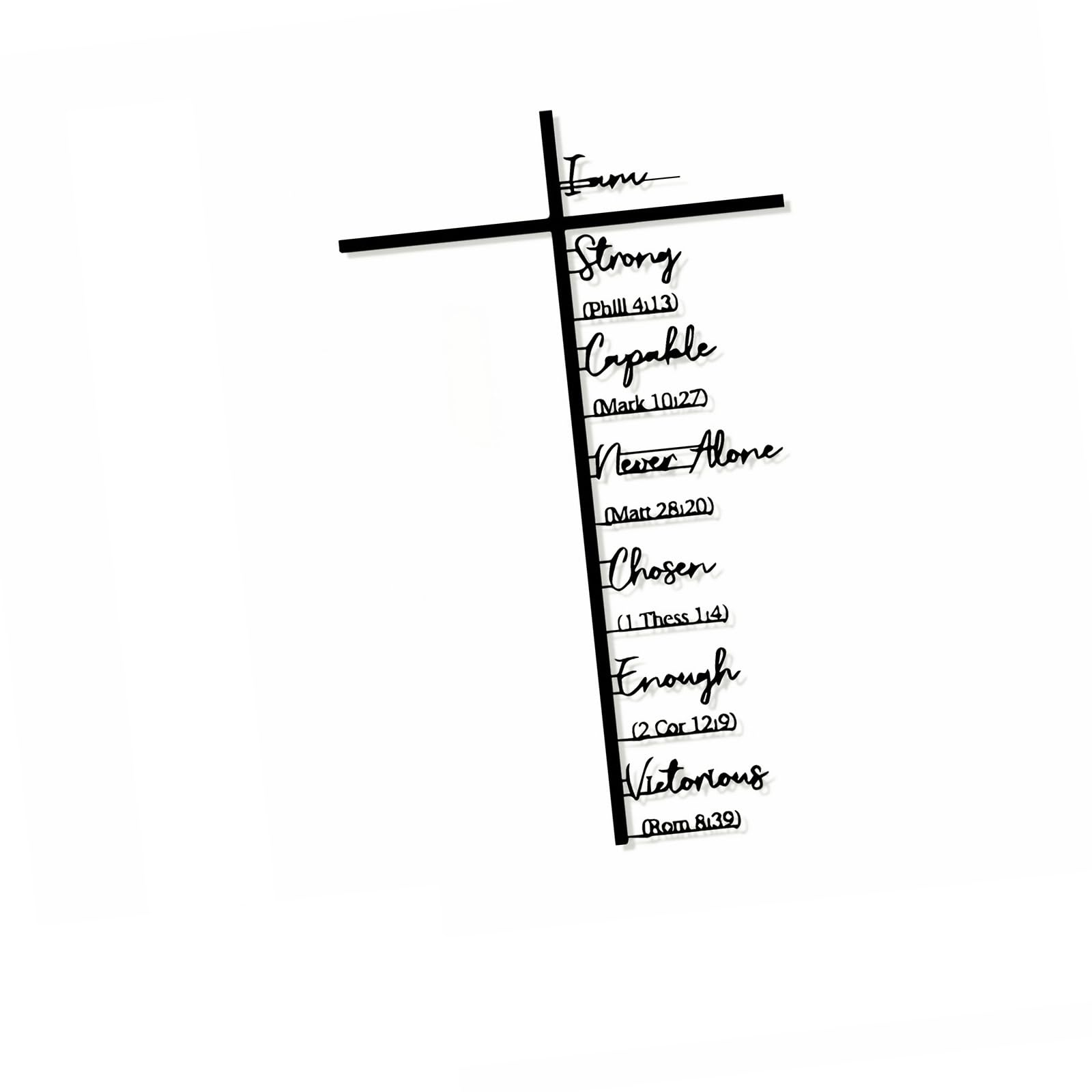 Hsioluted Decorative Wall Crosses Scripture Jesuses Crosses Hangings for Home Decors Hanging Wall Art Decors Catholic Gift Decorsative for Home