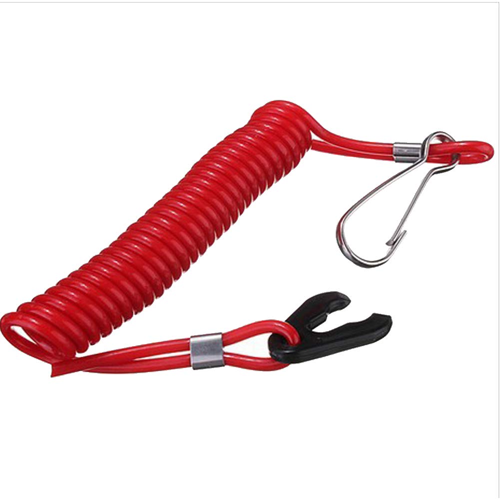 Kill Switch Keys with Lanyard, Marine Parts Boat Stop Switch Motor Engine Lanyard Kill Tether Outboard Safety Cord for Yamaha